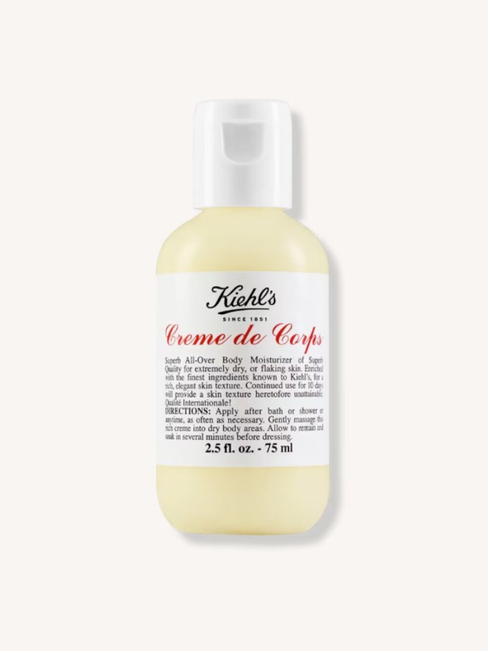 Kiehl's Crème de Corps Lotion 1 fl oz 30 ml Travel Size NEW